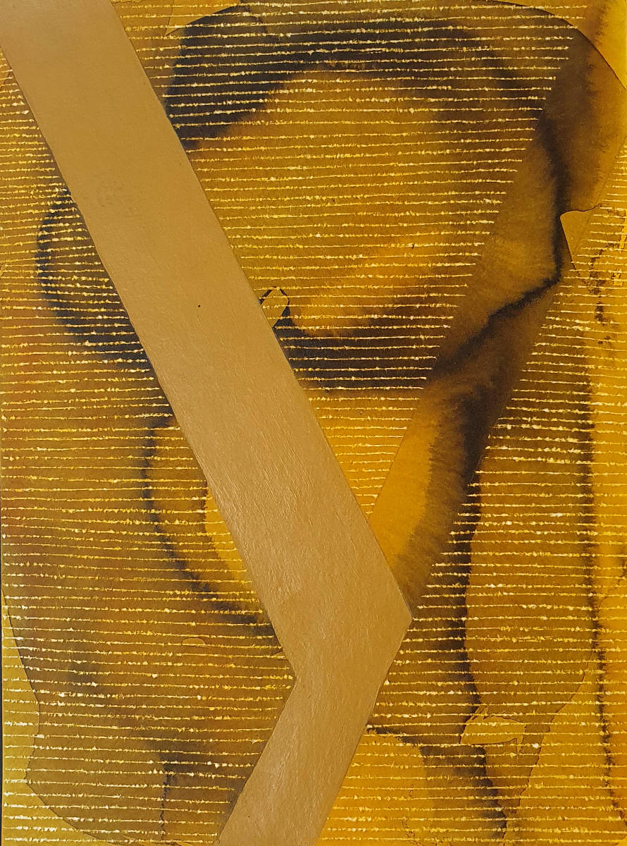 Moment, 31x24cm, Acryl auf Papier, 2021