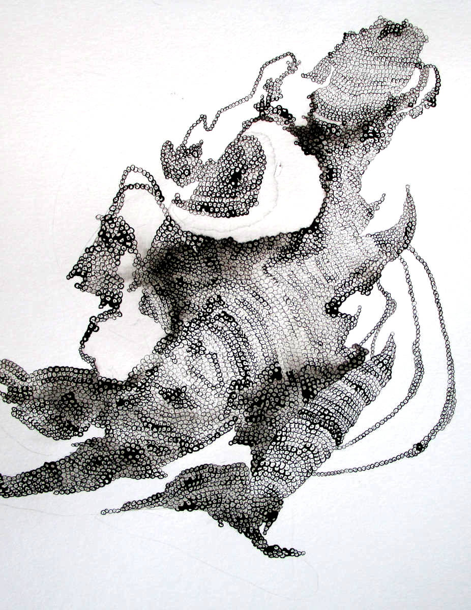 Naturstudie, 31x24cm, Tusche auf Papier, 2023