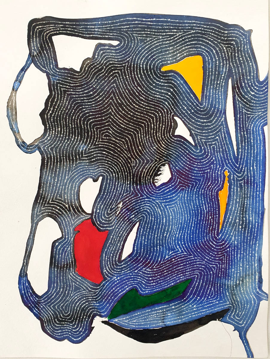 Naturstudie, 40x30cm, Tusche auf Papier, 2024