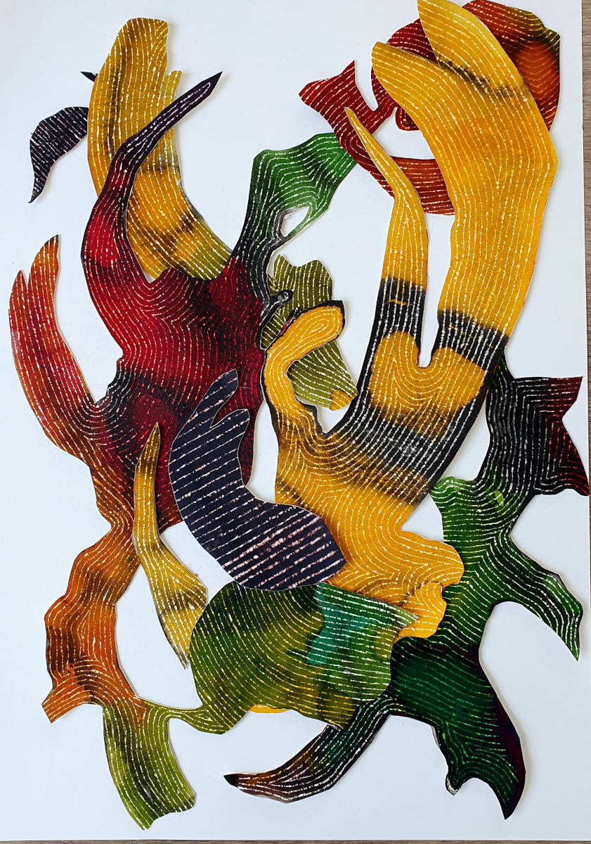 Naturstudie, 40x30cm, Tusche auf Papier, 2025