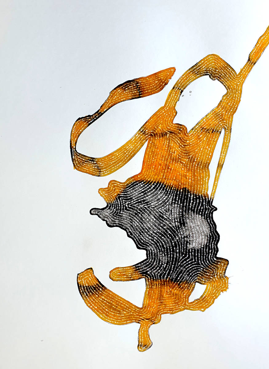 Naturstudie, 40x30cm, Tusche auf Papier, 2025