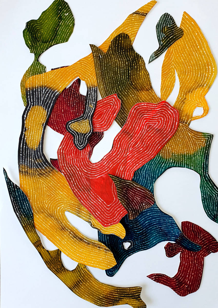 Naturstudie, 40x30cm, Tusche auf Papier, 2025